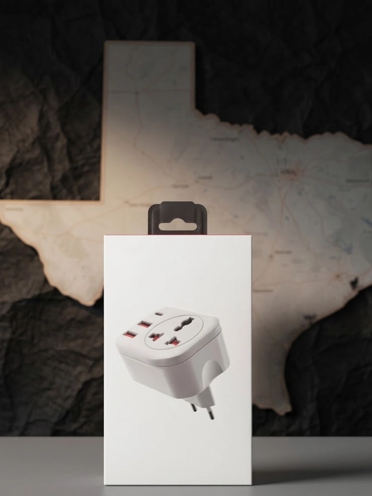 Earldom SC16 4-в-1 Универсальный адаптер питания, 2 USB + 1 USB-C