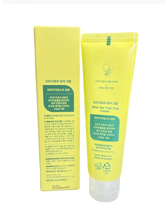 Крем для проблемной кожи Ottie Tea Tree Yuja Cream с чайным деревом и юдзу, 50 мл