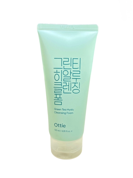 Пенка для умывания Ottie Green Tea Hyalu Cleansing Foam с зелёным чаем, 120 мл