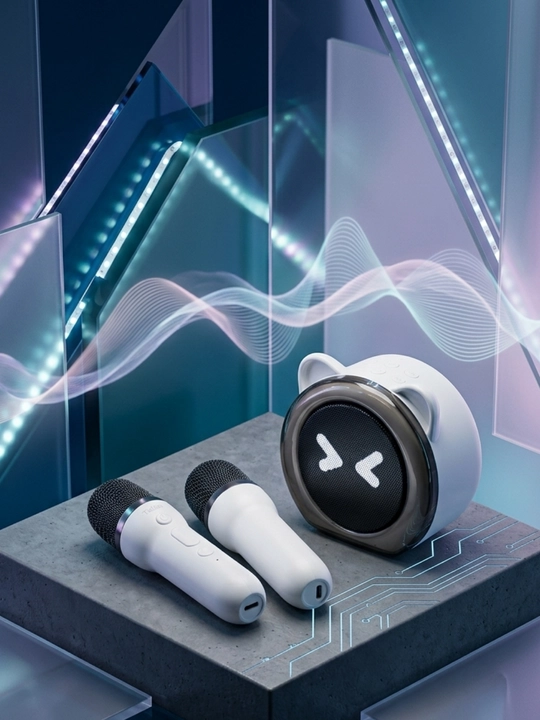 Bluetooth karaoke kolonkasi, 2 ta mikrofon bilan Yesido YSW36