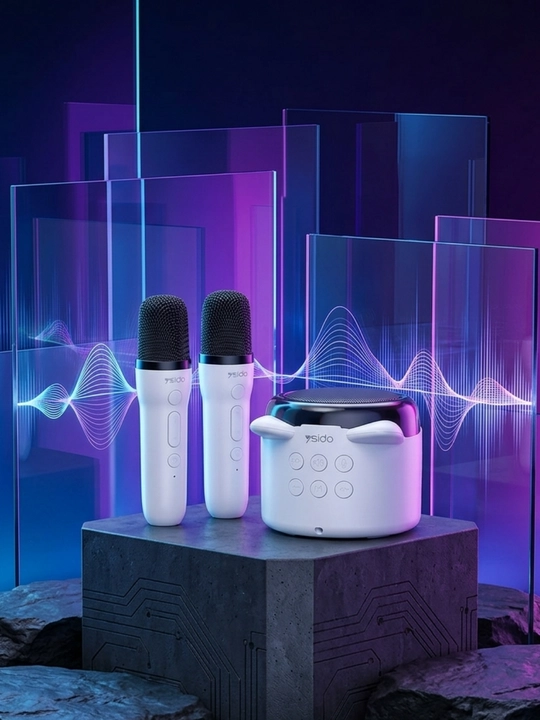 Bluetooth karaoke kolonkasi, 2 ta mikrofon bilan Yesido YSW36