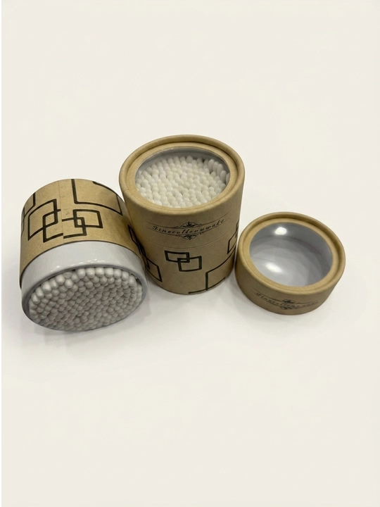 Finecottonuwaku paxta tayoqchalari, 100% paxtadan, tubusda, 100 dona