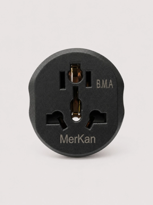 Evro va o'zbek rozetkalari uchun, universal adapter Merkan KT 168, terminator, 16 A
