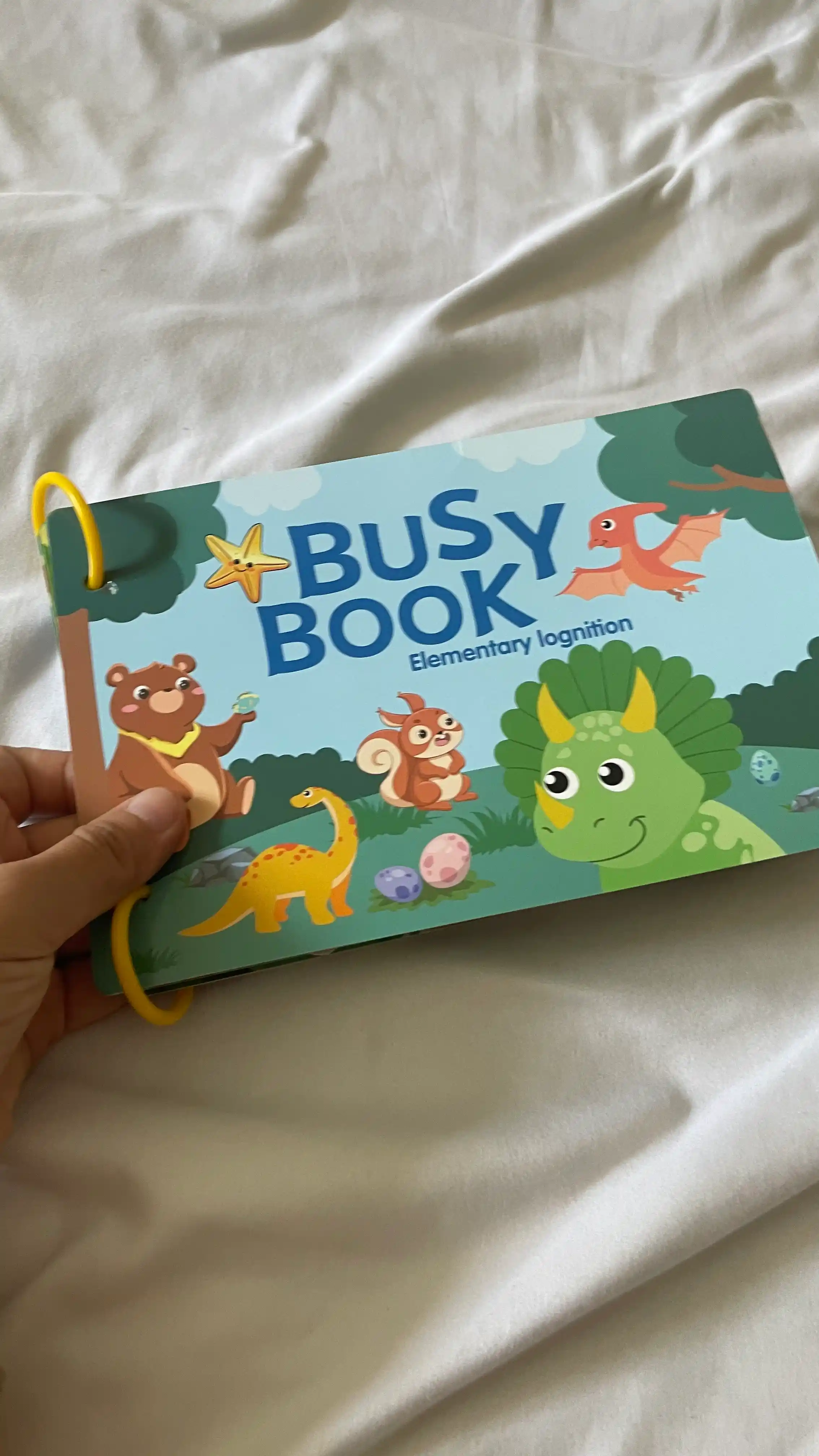 Развивающая книжка и алфавит для детей Busybook, монтессори на липучках, Пропись