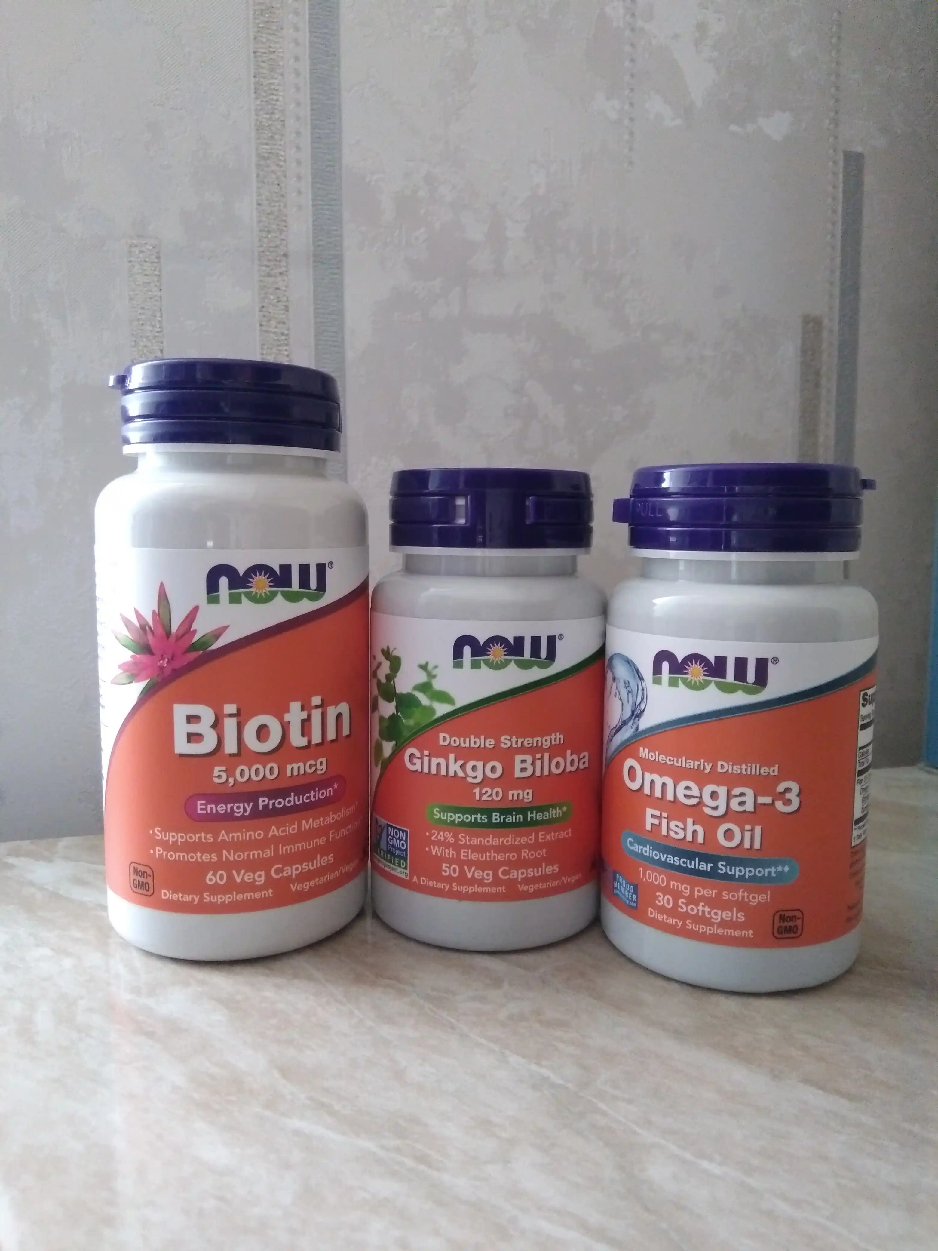 NOW Foods, Биотин, 5000 мкг, 60 капсул