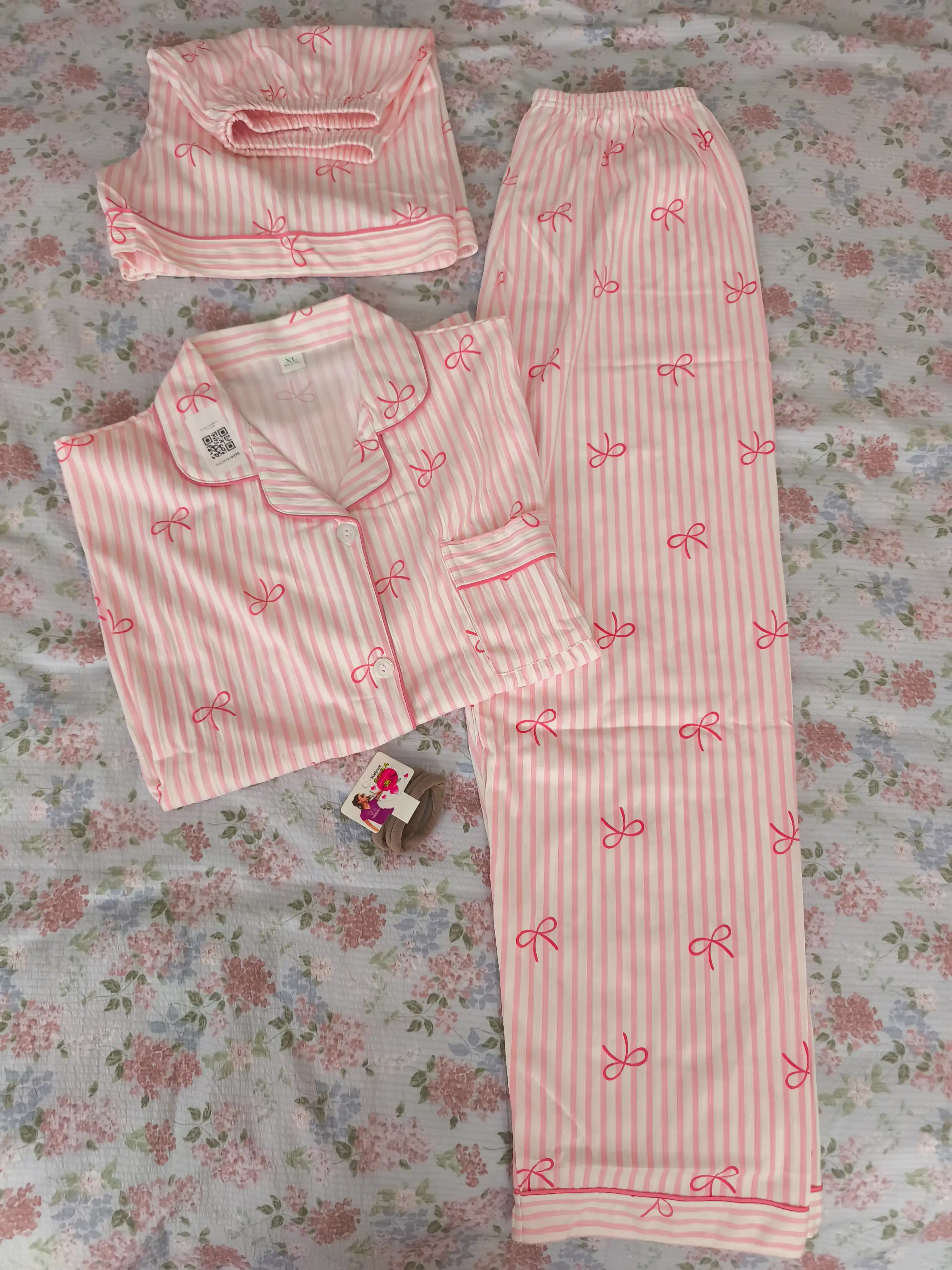 Ayollar uchun 3 ta 1 da pijama, shim va shortilar