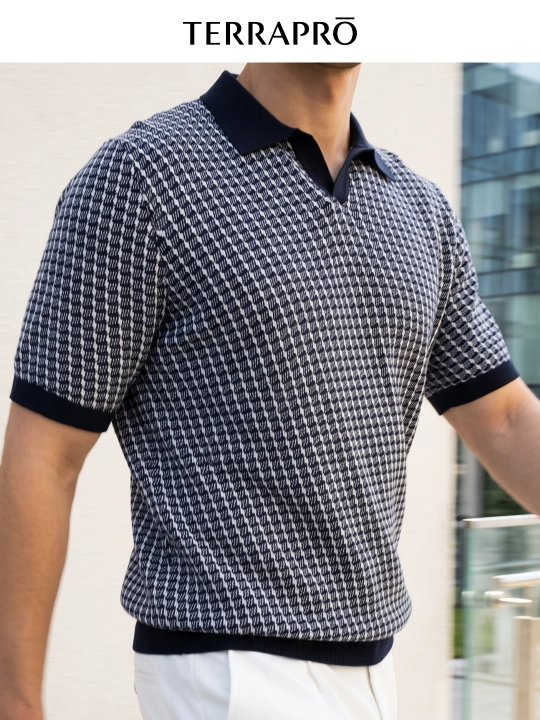 TERRA PRO erkaklar jemperi polo, finka 100% bambuk, AW25CR2-29-22033 - 