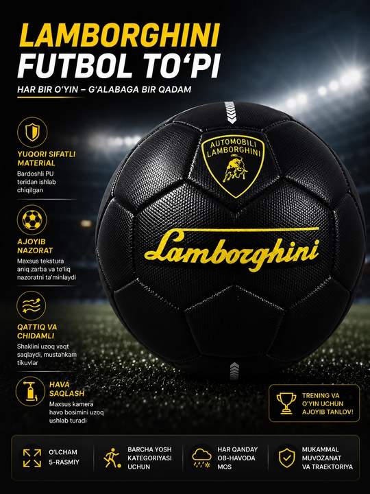 Professional futbol to'pi, futbol to'pi, o'lcham 5 - 