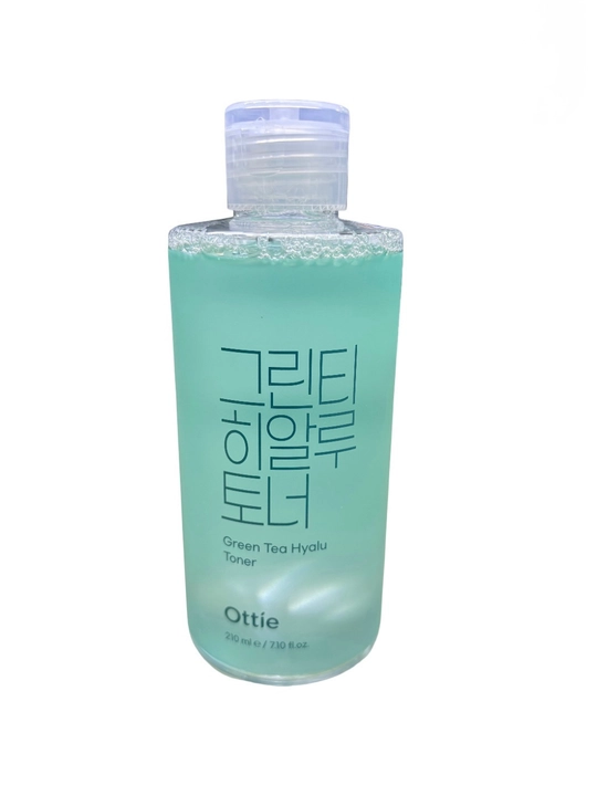 Тонер для лица Ottie Green Tea Hyalu Toner с зелёным чаем и гиалуроновой кислотой, 210 мл