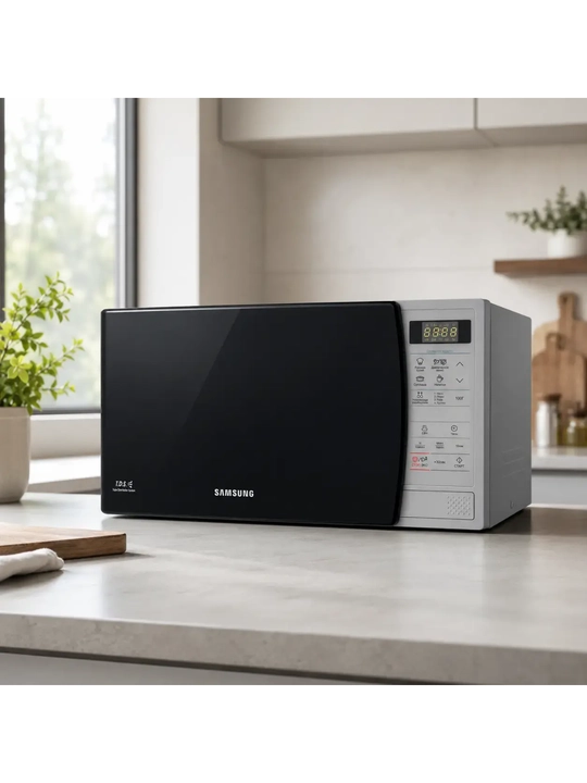 Samsung ME83KRS-1/UZ mikroto‘lqinli pech, 23 L, 800 Vt, sensorli boshqaruv, eritish