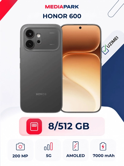 Smartfon HONOR 600 8/512 GB Black - 