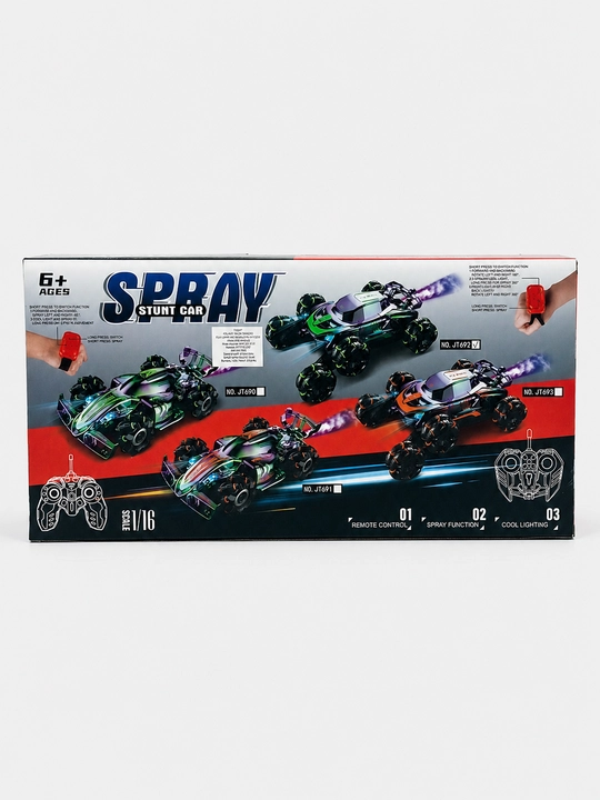 Radio boshqaruvli Spray Stunt Car 1:16 tryuk mashinasi