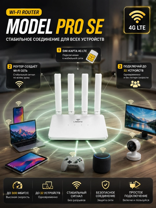 WiFI-Router, Simsiz 4G-5G LTE router Sim-karta