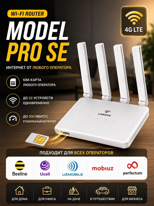 WiFI-Router, Simsiz 4G-5G LTE router Sim-karta