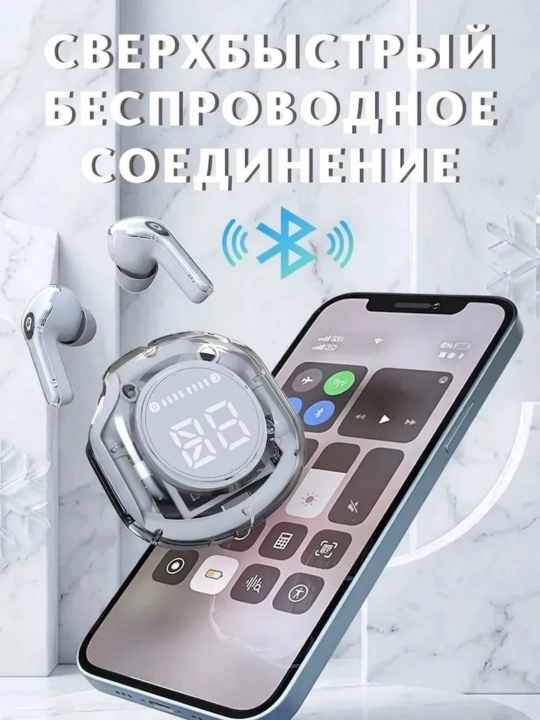 Android va iPhone uchun mikrofonli simsiz naushniklar