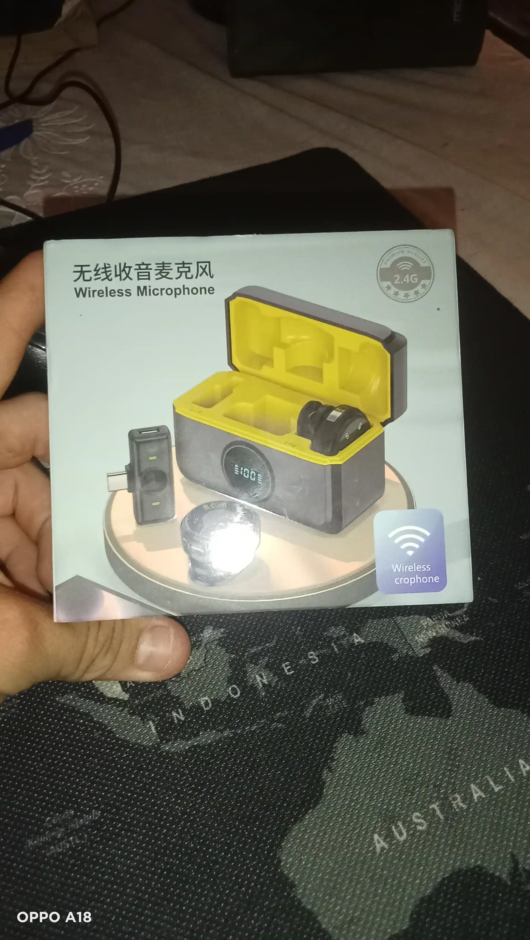 Simsiz petlichka mikrofon telefon uchun Type-C / Lightning, kontent va intervyu uchun