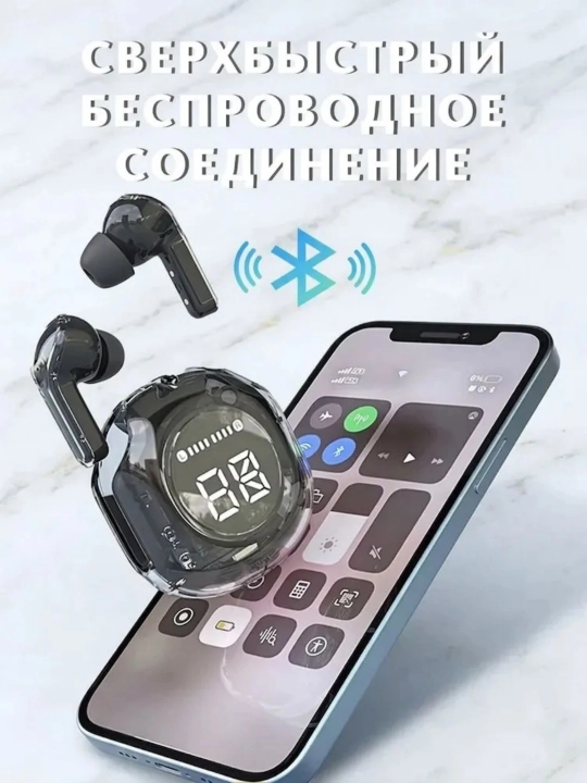 Android va iPhone uchun mikrofonli simsiz naushniklar