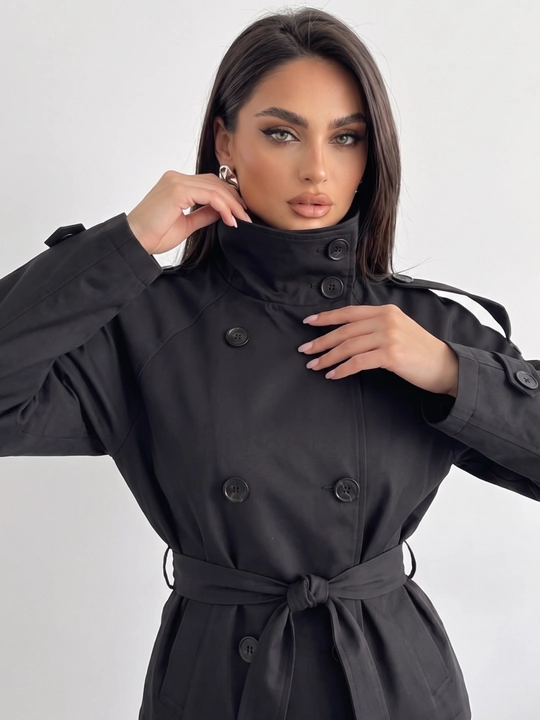 Тренч женский с поясом, женская куртка — ELLY FASHION