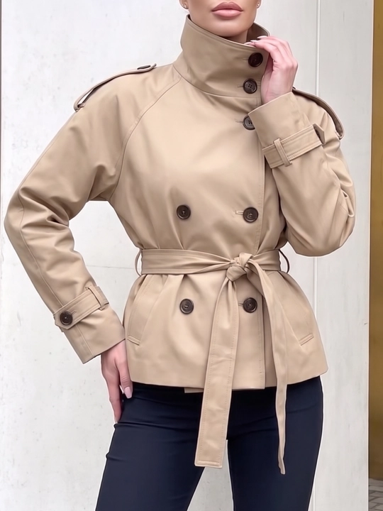 Тренч женский с поясом, женская куртка — ELLY FASHION