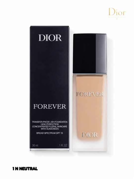 Tabiiy ko‘rinish beruvchi, tabiiy qoplama, SPF 15,Dior Forever 1N Neutral tonal krem 30 ml