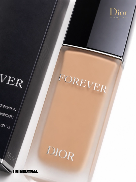 Tabiiy ko‘rinish beruvchi, tabiiy qoplama, SPF 15,Dior Forever 1N Neutral tonal krem 30 ml