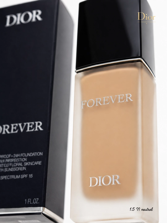 Лёгкий и стойкий тональный крем Dior Forever 1.5N, SPF 15, 30 мл