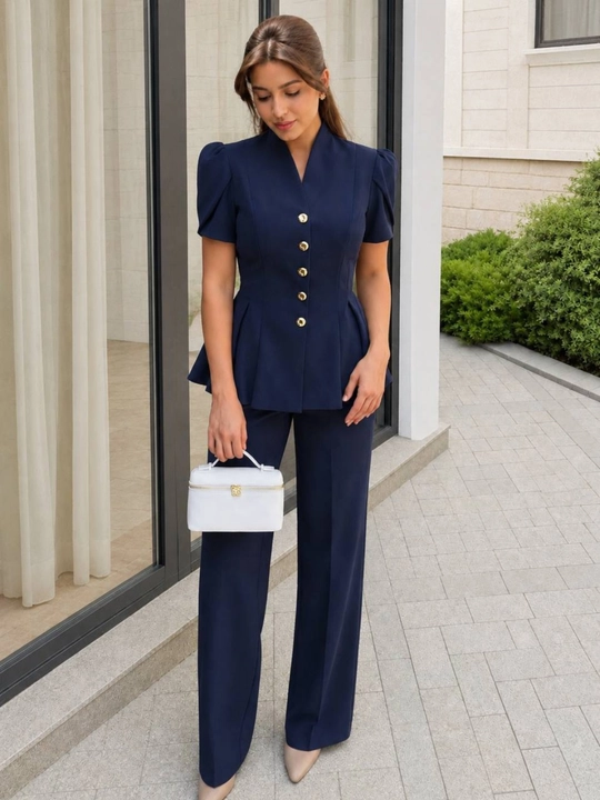 Ayollar va qizlar uchun  kostyum+shim toplami, dvoyka, o'qish va ish uchun look - 