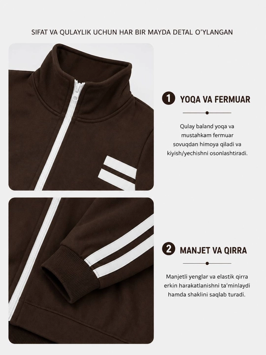Ayol va qizlar uchun sport kostyumi. Ayollar sport dvoykasi ikki iplik! S-XL