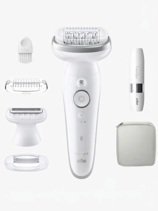 Эпилятор Braun Silk-épil 9 SES9341 6 в 1, Wet & Dry, 40 пинцетов, 2 скорости, SmartLight