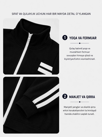 Ayol va qizlar uchun sport kostyumi. Ayollar sport dvoykasi ikki iplik! S-XL