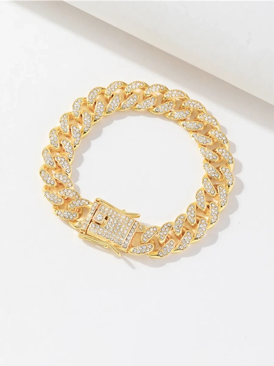 Erkaklar Kuba zanjiri, bilaguzuk, moda bilak aksessuari