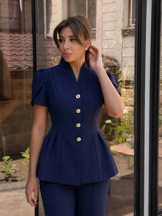 Ayollar va qizlar uchun  kostyum+shim toplami, dvoyka, o'qish va ish uchun look