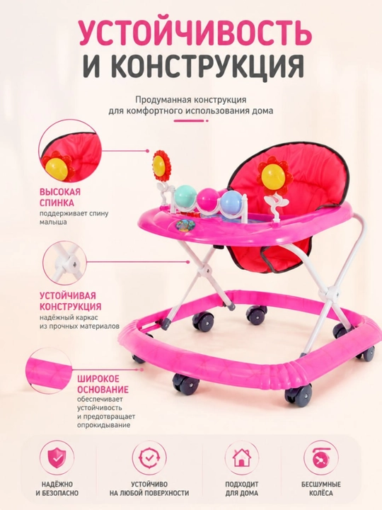 Ходунки детские с музыкальной панелью