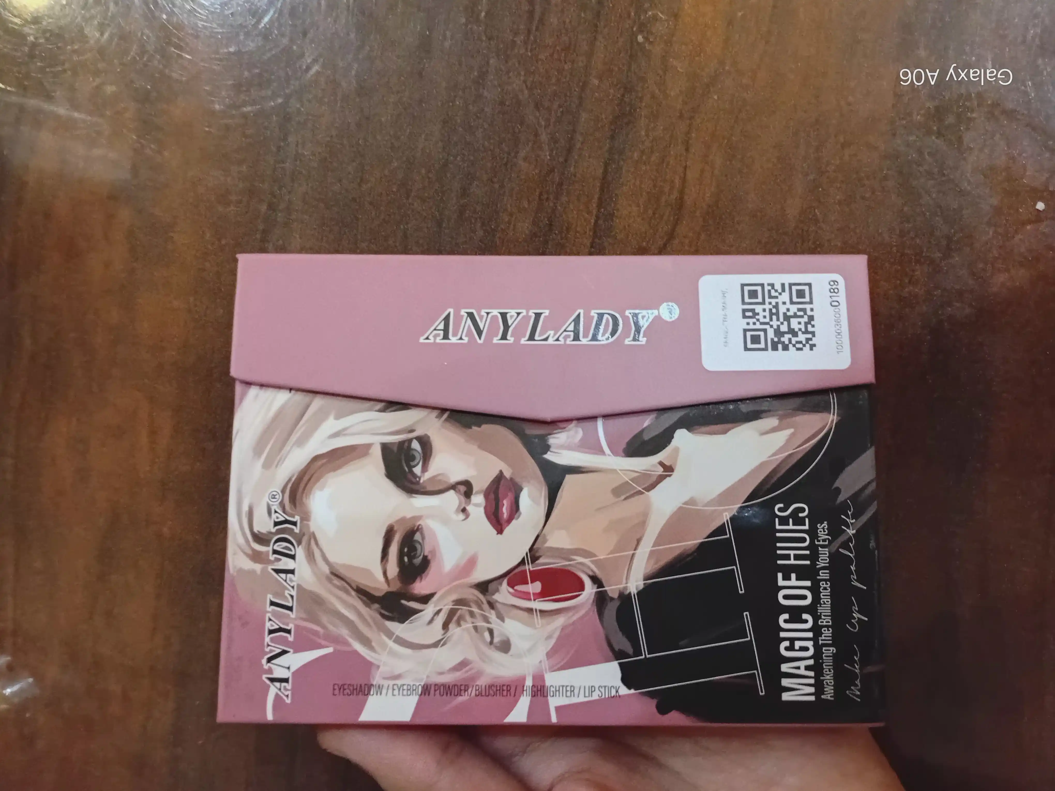 Tenlar palitrasi 5 tasi 1 da, Anylady, qoshga, ko'zga, rumyana, xaylayter, lab bo'yog'i