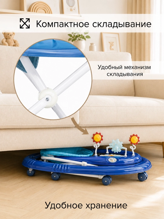 Ходунки детские с музыкальной панелью