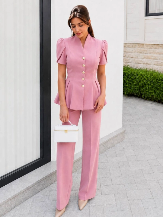 Ayollar va qizlar uchun  kostyum+shim toplami, dvoyka, o'qish va ish uchun look - 