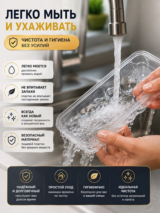 Контейнер для яиц, 10 шт, прозрачный органайзер