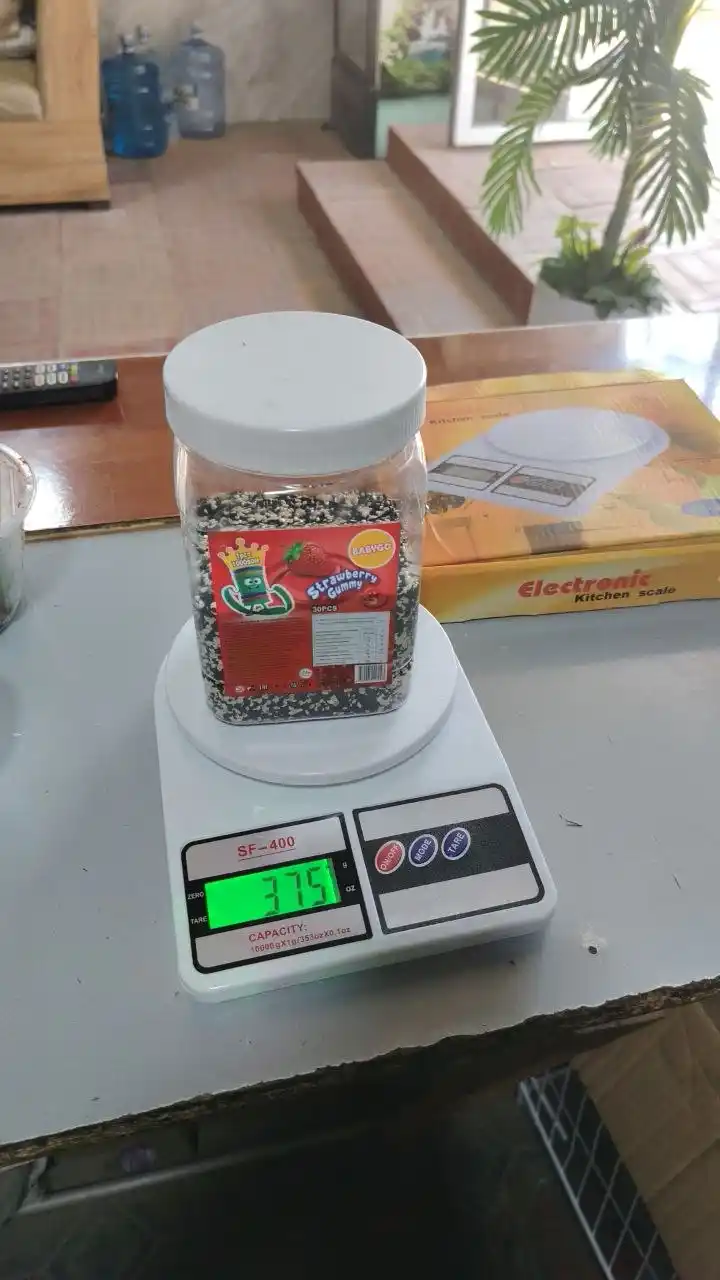 Mini elektron oshxona tarozisi, 10 kg gacha, batareyalari to‘plamda