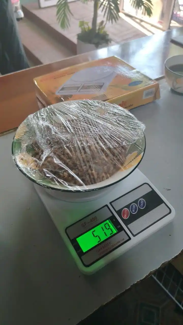 Mini elektron oshxona tarozisi, 10 kg gacha, batareyalari to‘plamda