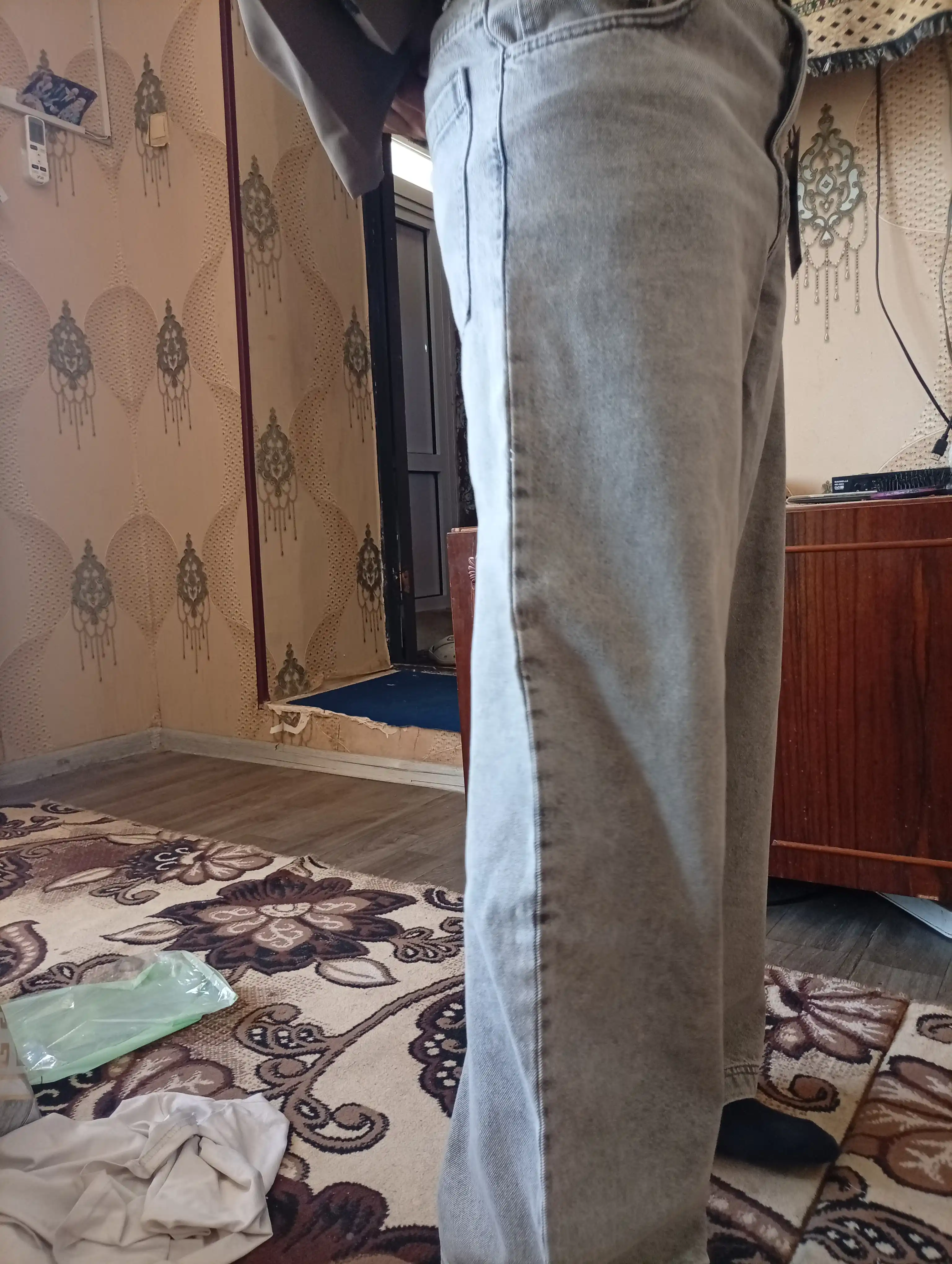 Джинсы подростковые широкие багги