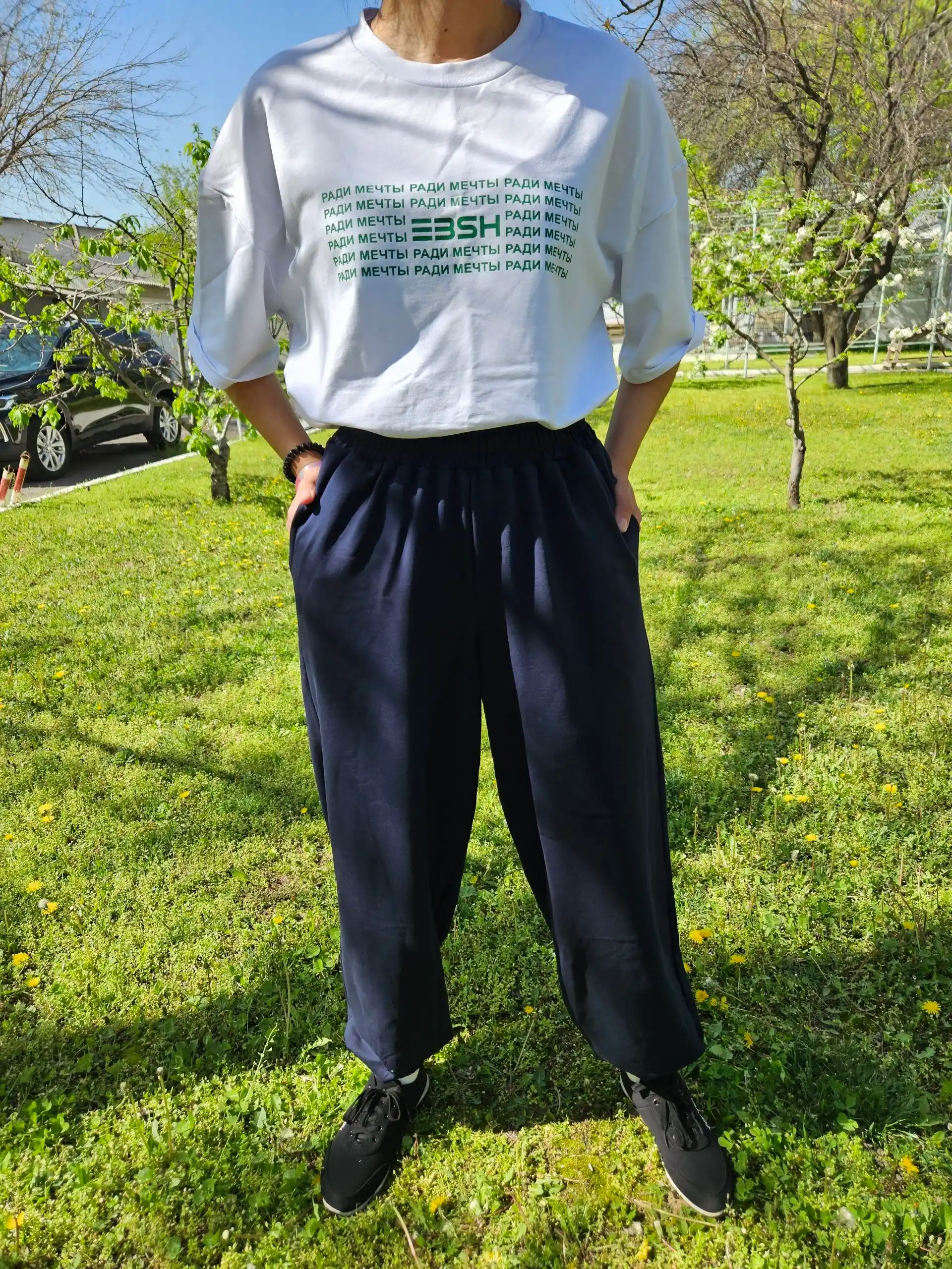 Ayollar sport jogger-sultonka, paxta, rezinkali, cho'ntakli, XS-XL