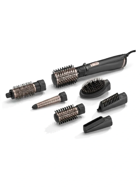 Фен-щётка BaByliss Pro Style AS967ROE 7 в 1, вращающаяся щётка, 1000 Вт, ионизация