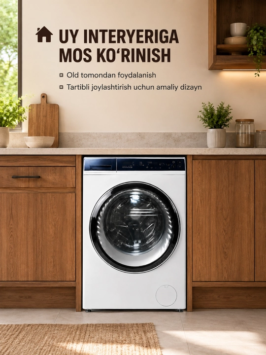 Avtomat kir yuvish mashinasi, oq rang kir mashina kir moshina