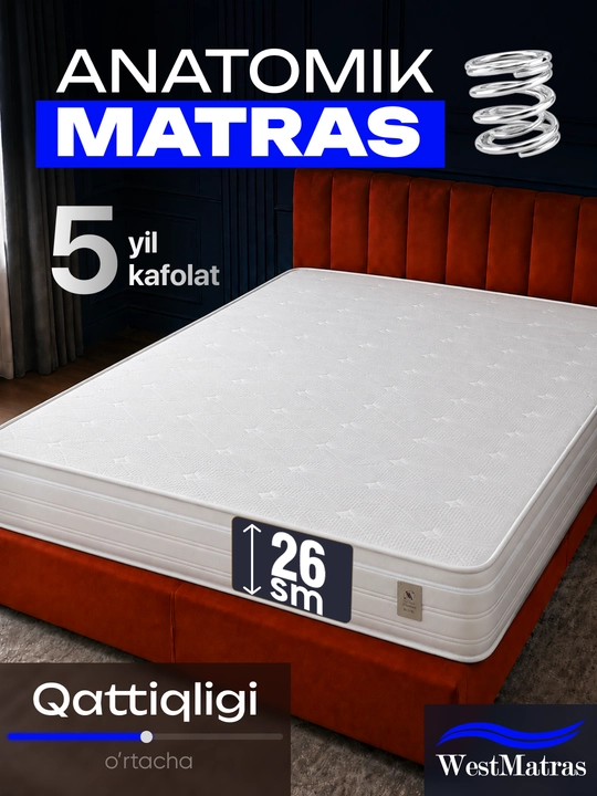 STW N6 ortopedik matrasi: chuqur uyqu, anatomik yordam va qulay to'shak. Sifat kafolati - 