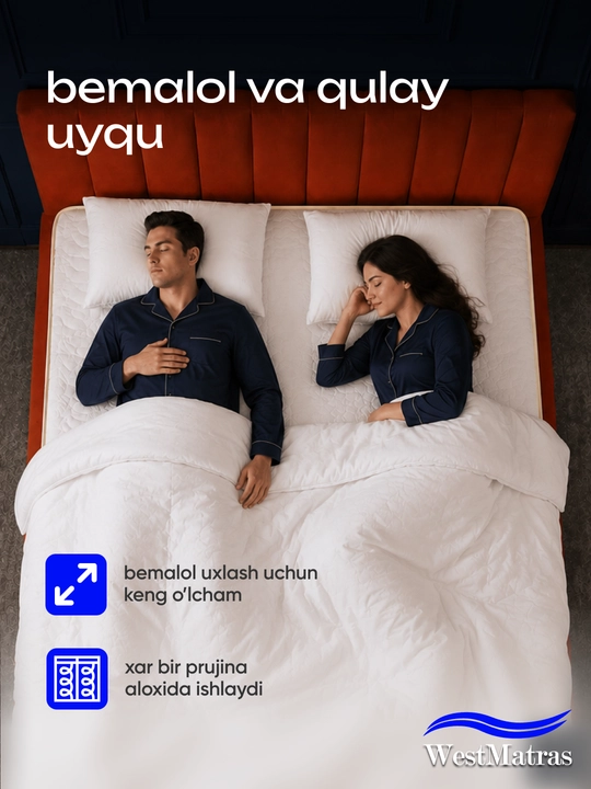 STW N6 ortopedik matrasi: chuqur uyqu, anatomik yordam va qulay to'shak. Sifat kafolati
