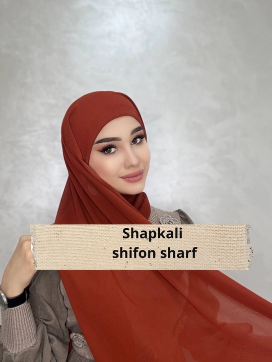 Qalpoqli shifon sharf, sharf va ro‘mollar, ayollar va hijoblilar uchun sharflar - 