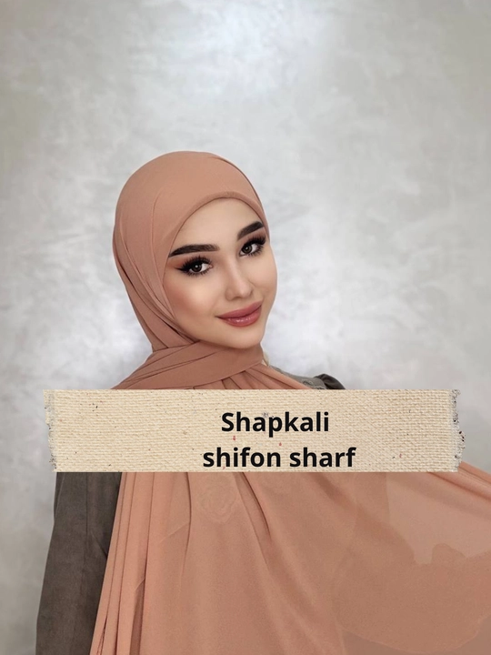 Qalpoqli shifon sharf, sharf va ro‘mollar, ayollar va hijoblilar uchun sharflar - 