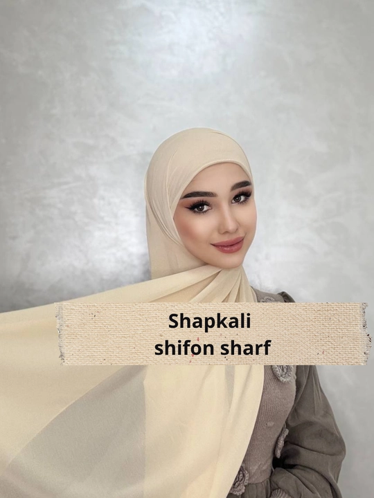 Qalpoqli shifon sharf, sharf va ro‘mollar, ayollar va hijoblilar uchun sharflar - 