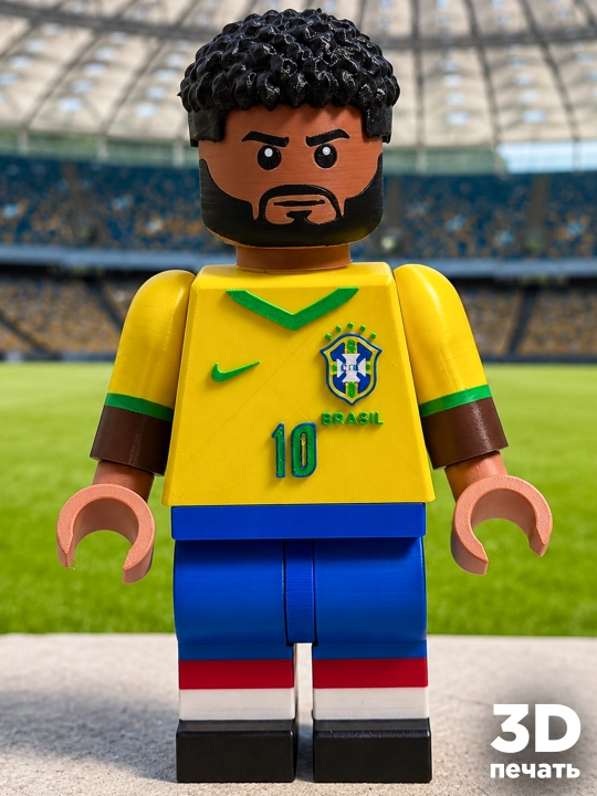 Neymar Jr.ning Roblox uslubidagi 3D kolleksiya figurasi - 