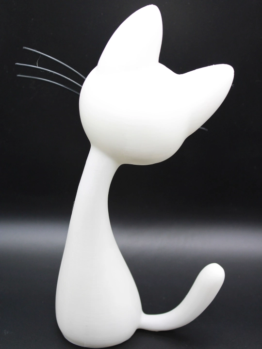Интерьерная фигурка Кошка 3D-печать, эстетичный декор статуэтка для дома и офиса - 